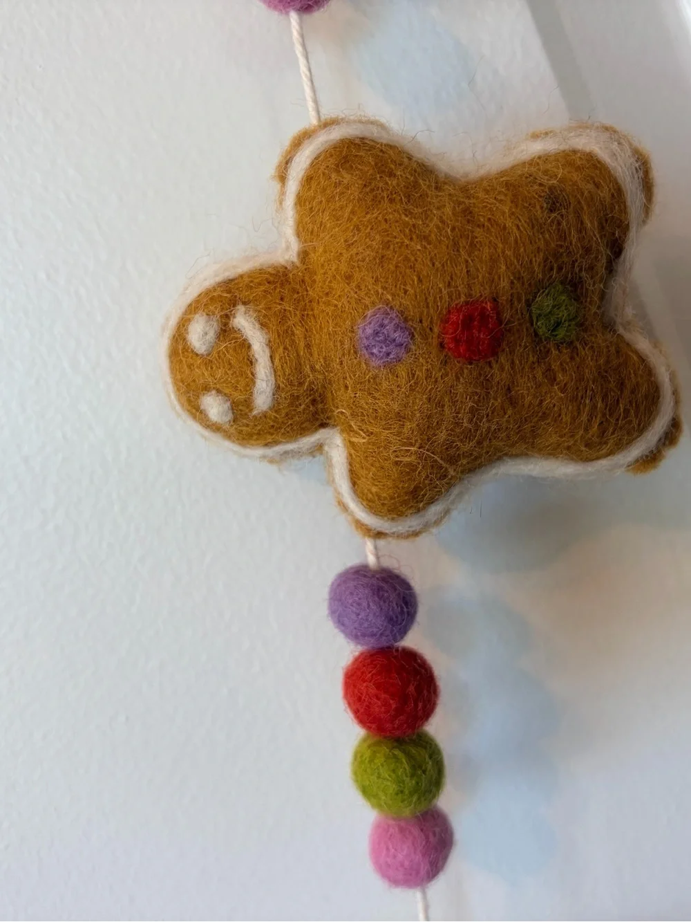Felt Gingerbread Man Garland 72